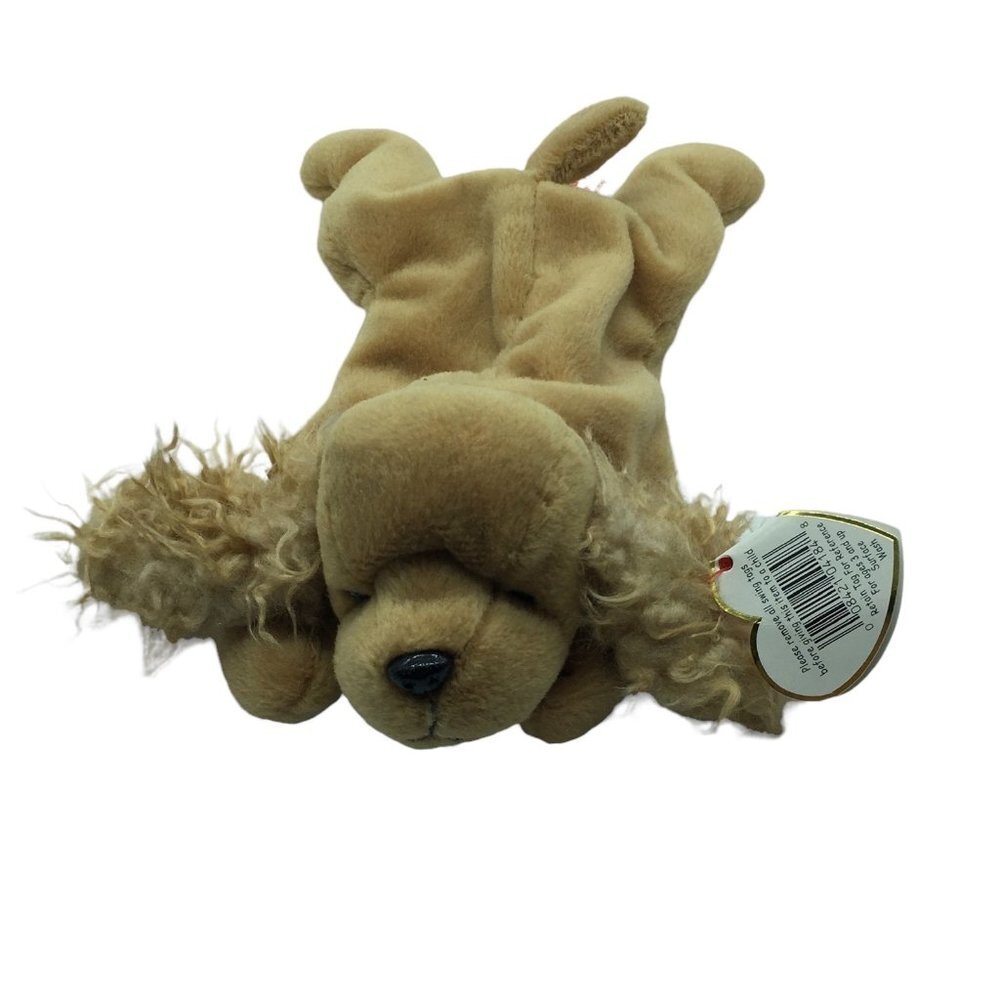 Ty Beanie Baby Cocker Spaniel Plush SPUNKY 1997 Retired Stuffed‎ Animal 8" Tags
